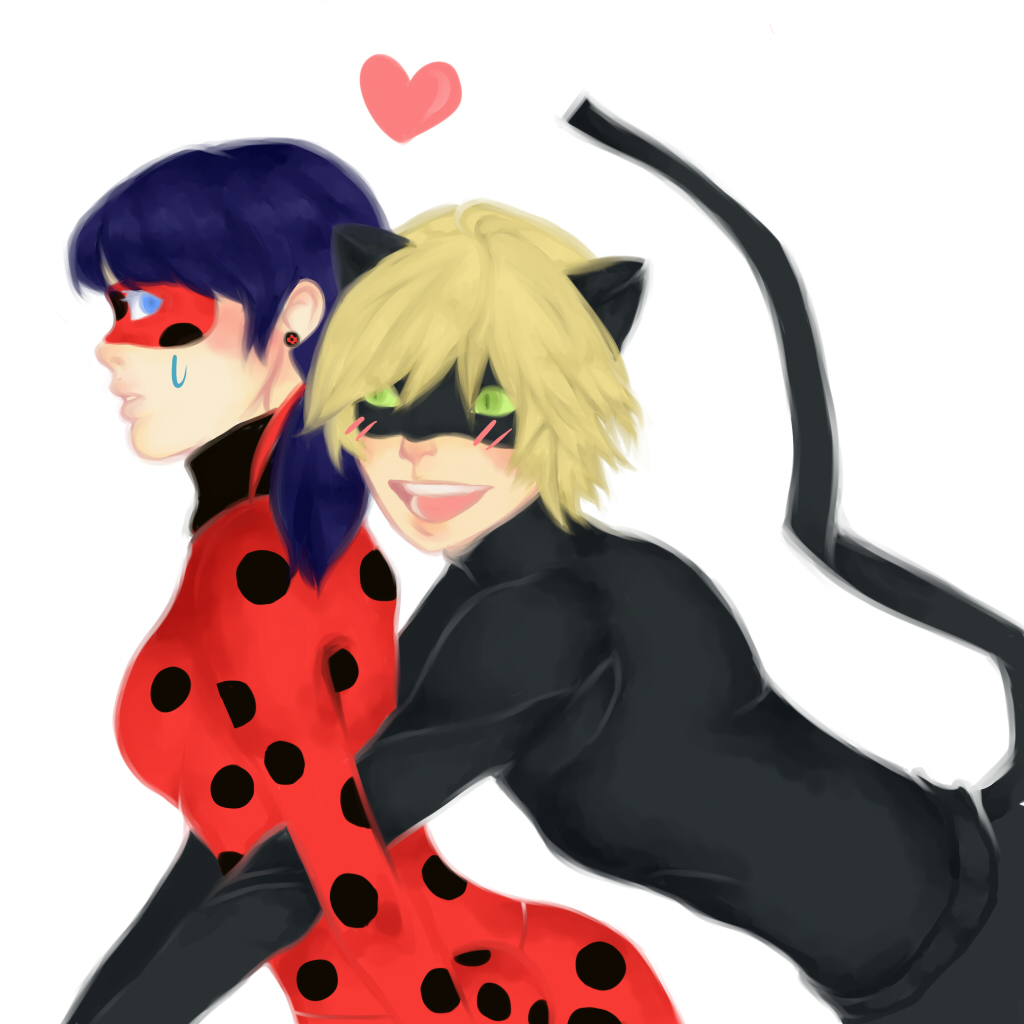 Ladybug and Chat noir by Fu-ra-n on DeviantArt.