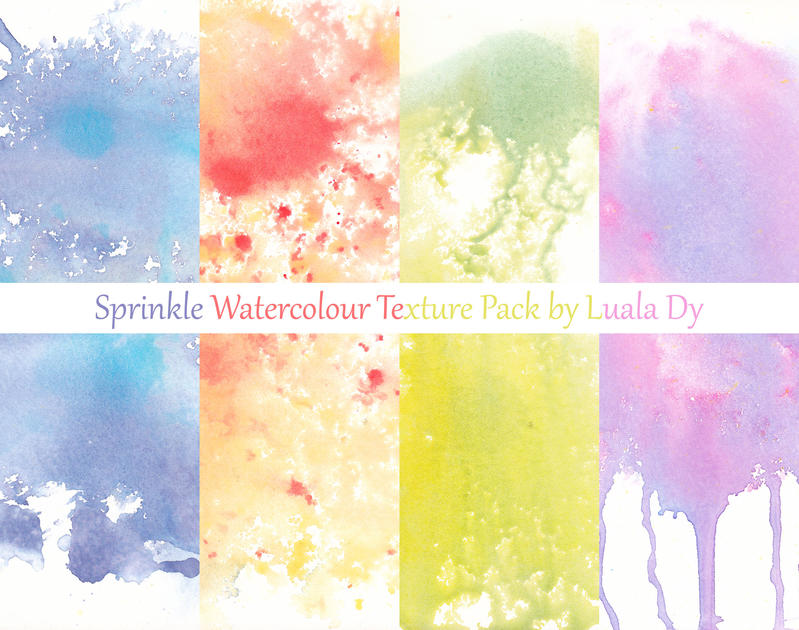 Spinkle Watercolour Texture Pack