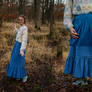 Handmade Blue Flannel Petticoat