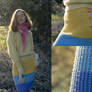 The yellow crochet skirt