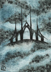Celestial gate ACEO