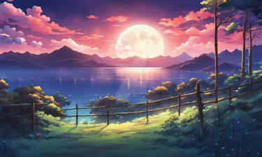 Moonlight landscape