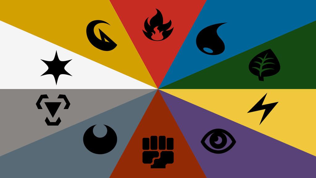 Minimalist Wallpaper - TCG Energies by FlameBlazeGX