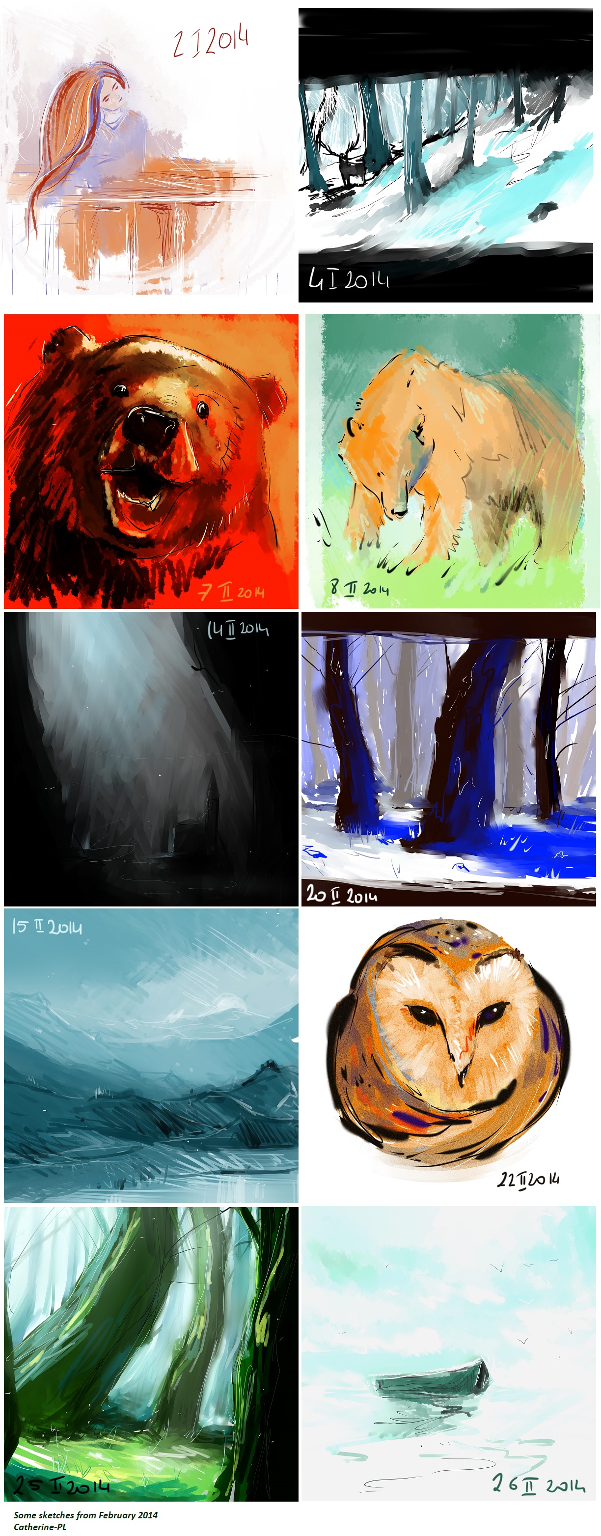 February 2014 sketches