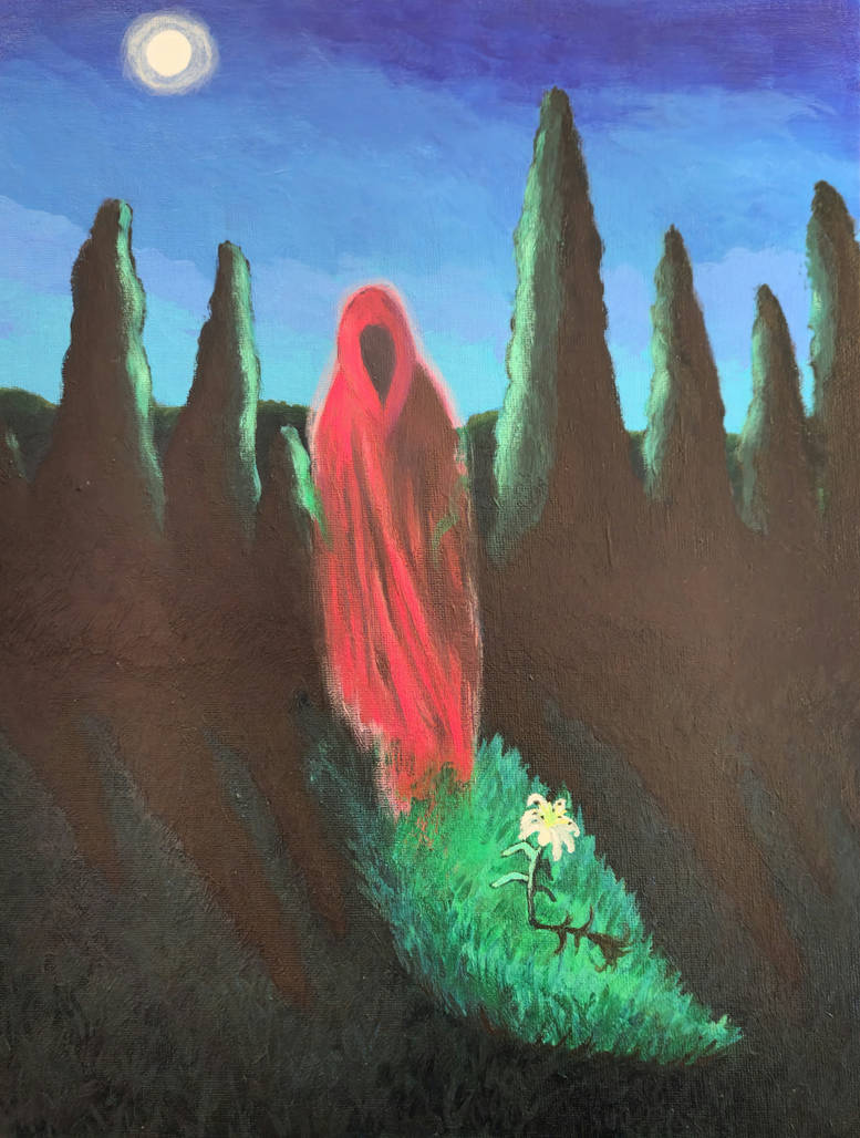 A Red Wraith in the Garden by willdraw4food on DeviantArt