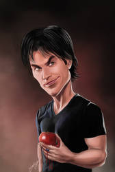 Damon Salvatore by MikeyTabarcea