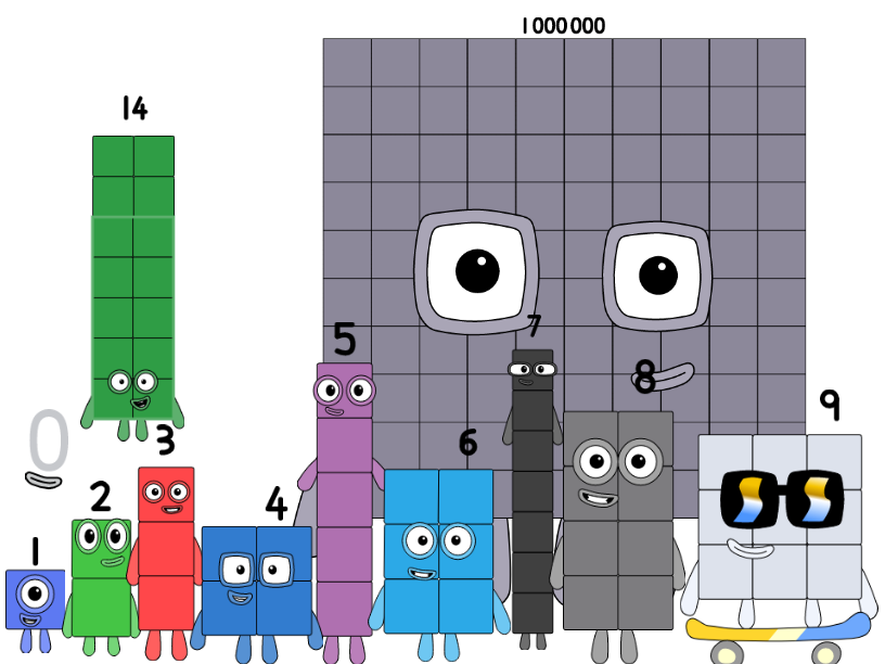 XFOHV Numbers (and RC's) as Numberblocks by IvanJuniorStudios on DeviantArt