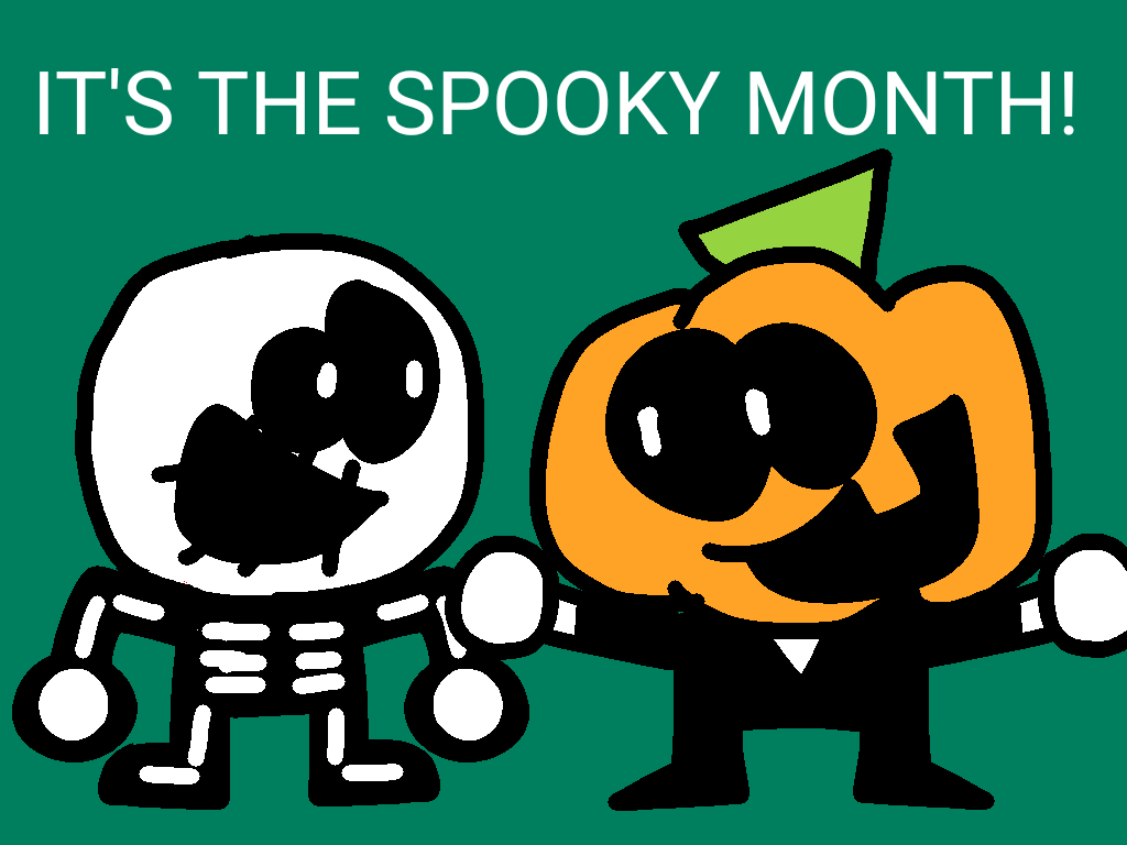 FNF It's a Spooky Month, Skid and Pump, cartoon SVG - Doomsvg