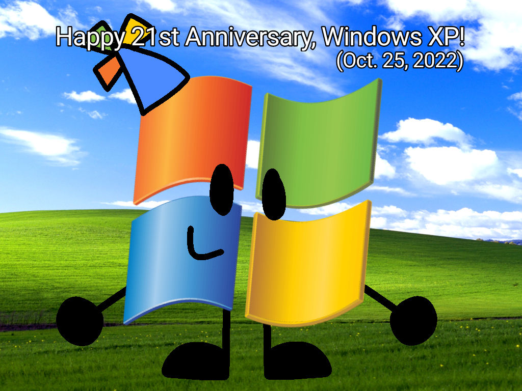Happy 21st Anniversary, Windows XP! by IvanJuniorStudios on DeviantArt