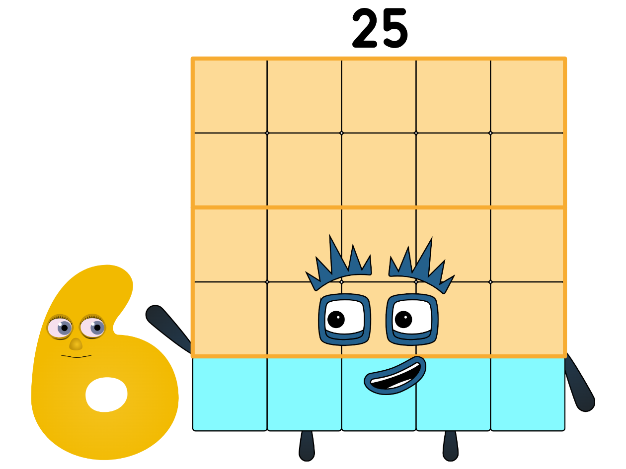 Numberjack 6 and Numberblock 25 by IvanJuniorStudios on DeviantArt