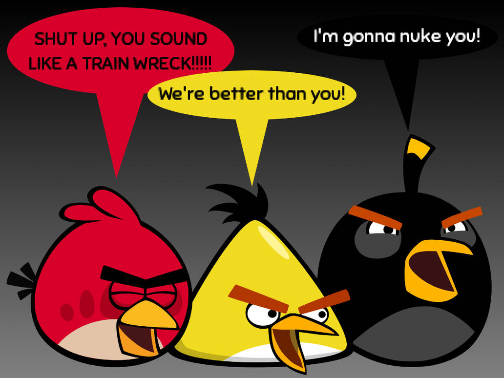 The Angry Birds are Talking Smack by IvanJuniorStudios on DeviantArt