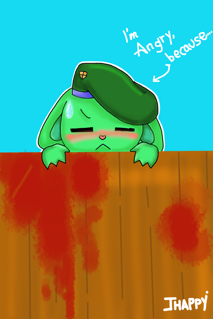 (HTF)Flippy o Flipqy: I'm angry, because.... by jhossrlyn-g on DeviantArt