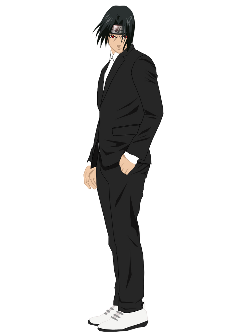 Itachi Uchiha In Black Suit Render by RendyLJoex on DeviantArt.