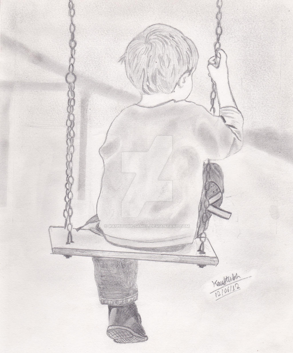 Lonely Boy On Swing By Kaustubh Samel On DeviantArt lonely-boy-on-swing-by-kaustubh-samel-on-deviantart