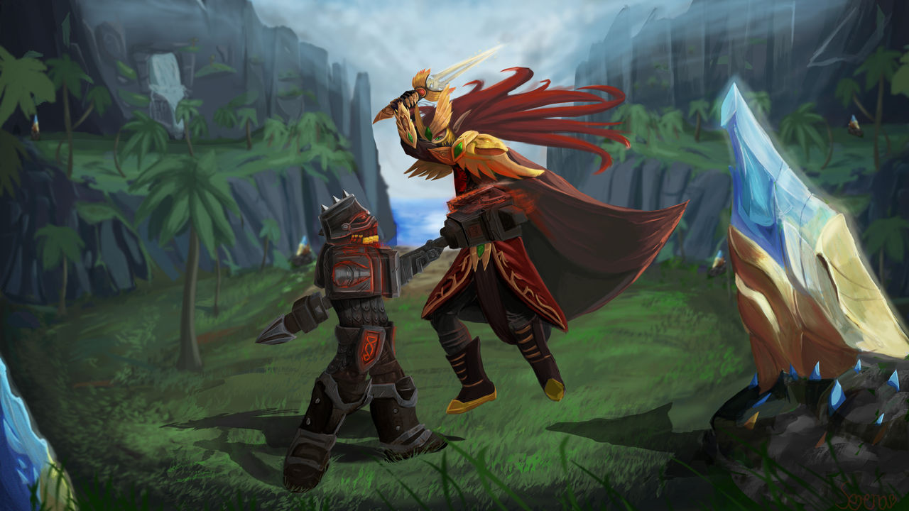 Elf Vs Roper Dwarf vs Elf by SerenaSpellman on DeviantArt