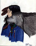 Native American, Wolf Friend by CherokeeGal1975