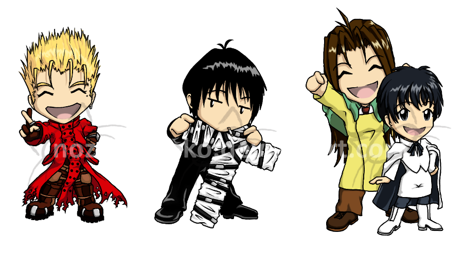 Trigun Chibi Set