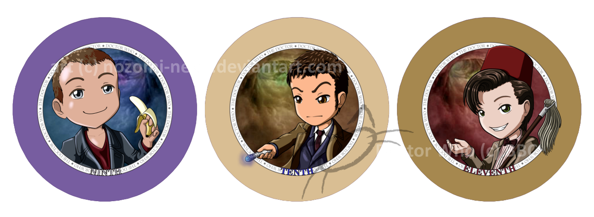 Doctor Who Buttons series 1