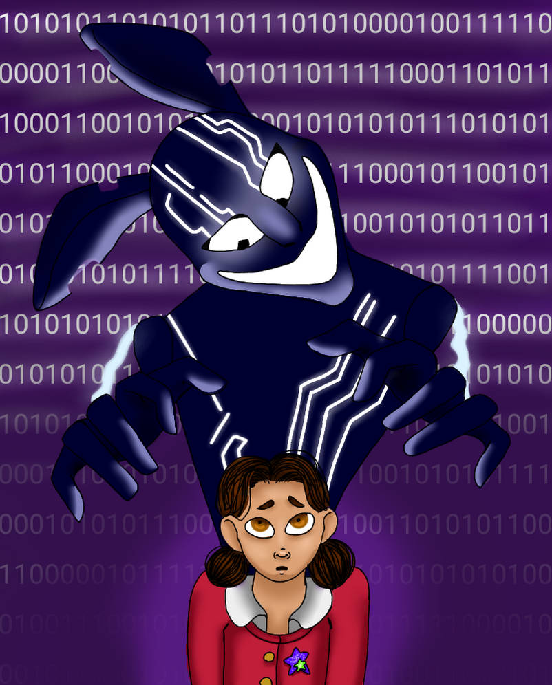 Glitch rabbit and Cassie by TheYoungDrawingFairy on DeviantArt