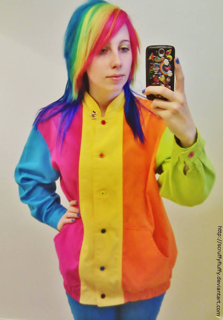 1980's Rainbow Colorblock by ScruffyFluffy on DeviantArt