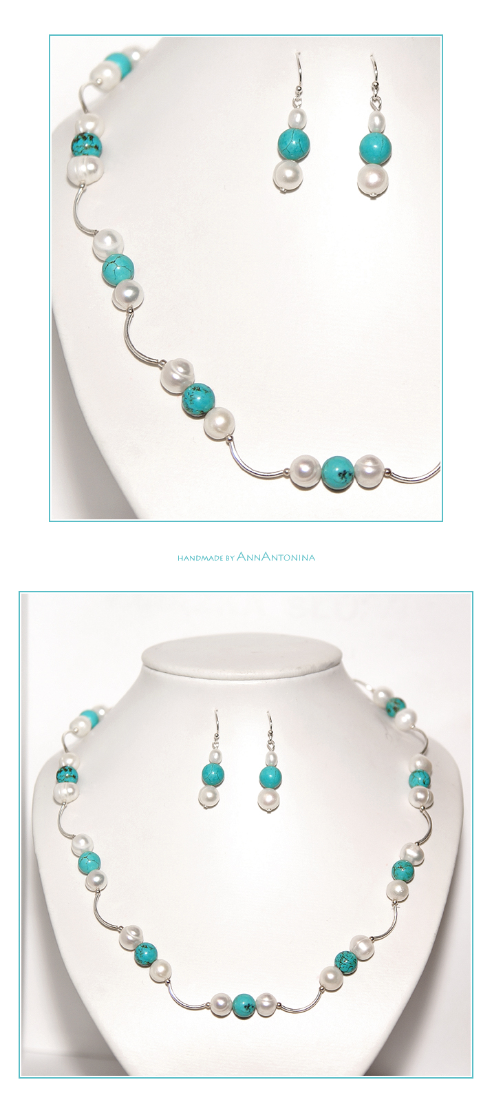 Pearls and Turquoise set Z335