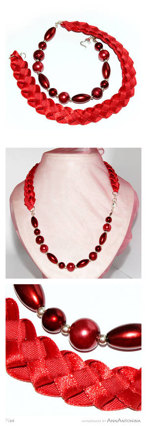 DEEP RED necklace - N69