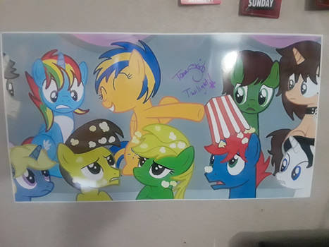 Autographed poster by Tara Strong