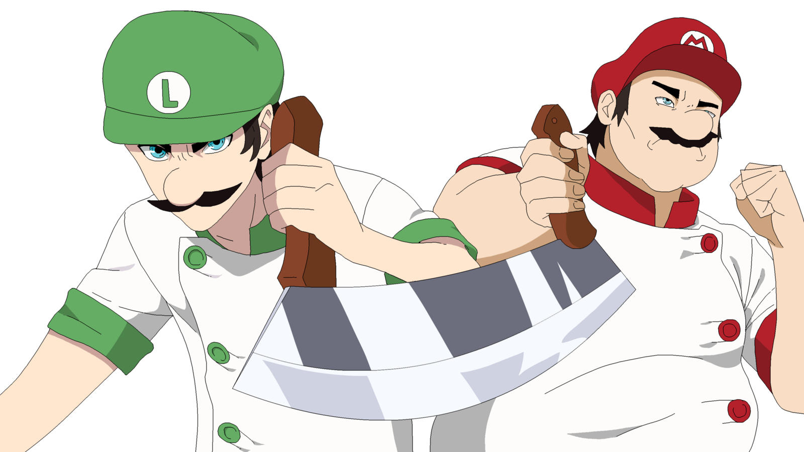 Mario and Luigi Chefs Coloring . by m8jin12 on DeviantArt