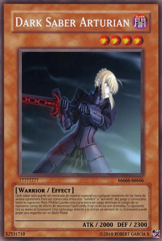 Fate Dark saber card