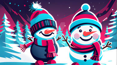 Snow Pals - Joyful Moments with Frosty Friends