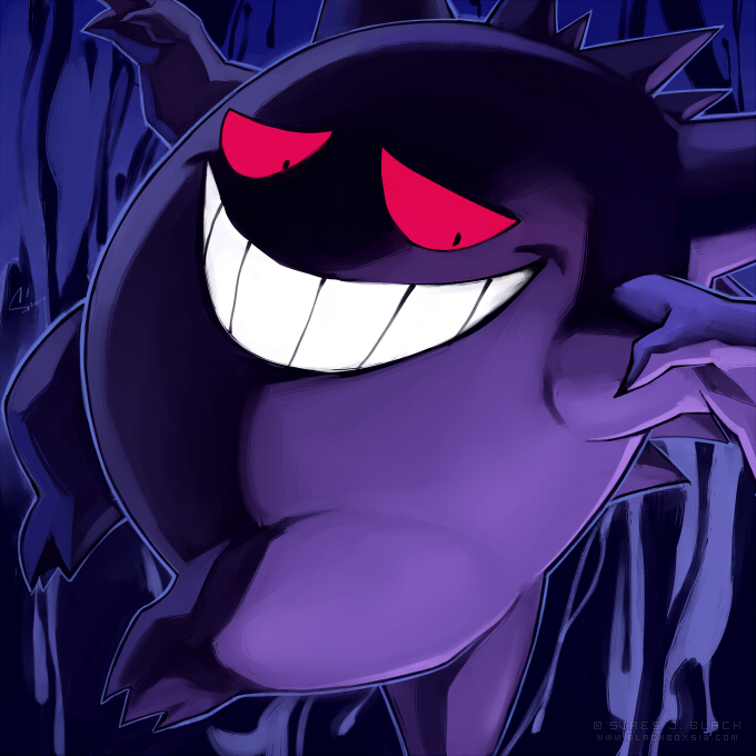 Shiny Mega Gengar by Hattori-Hako on deviantART