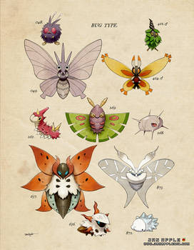 [PKMN Vintage Bug Type - Moths]