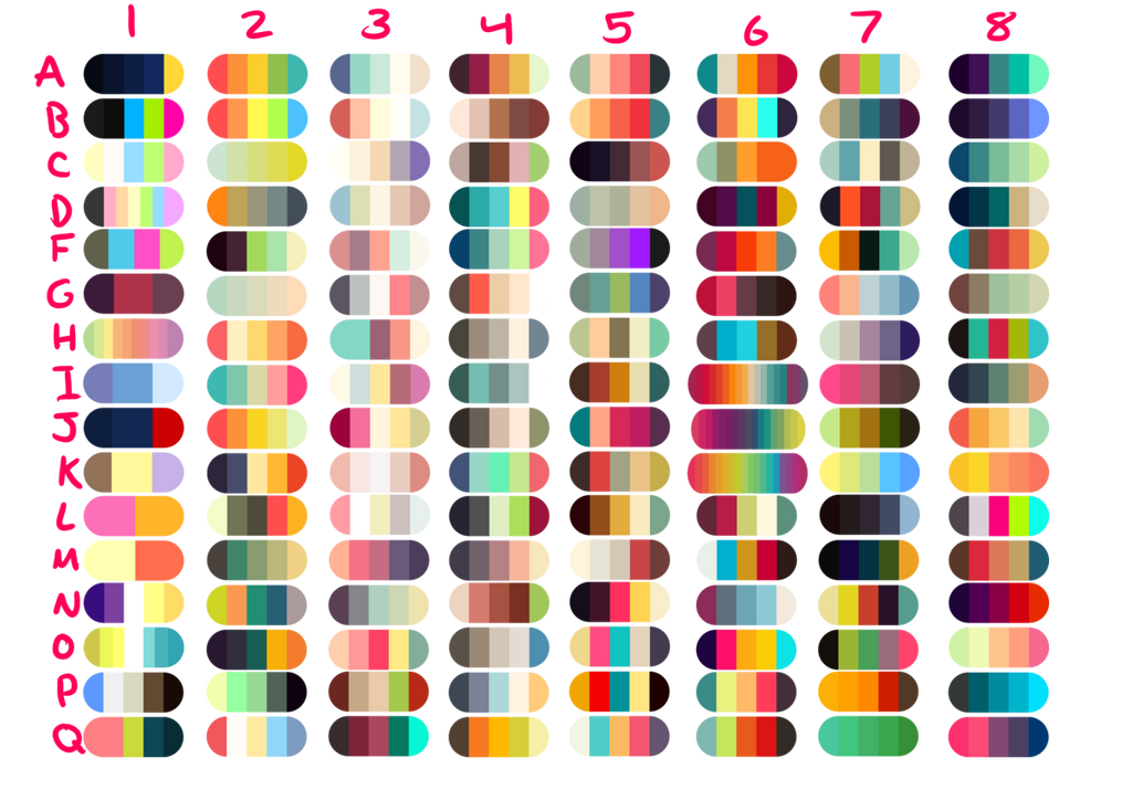 Custom Color Pbase Sample Color Palette Commissions/Customs by RiddleBanshee on DeviantArt
