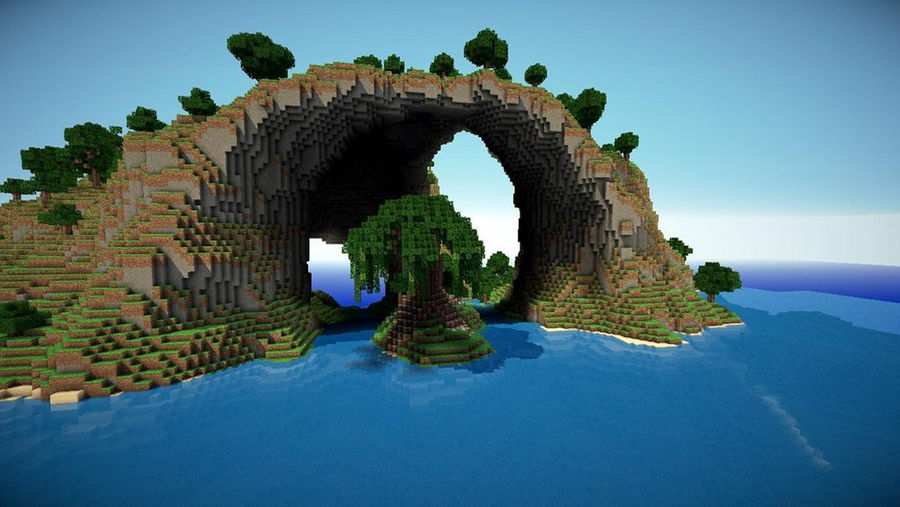 Minecraft Nature Bridge by maxiesnax DeviantArt