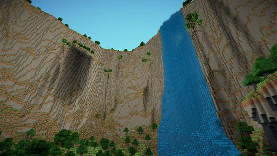Minecraft Waterfall by maxiesnax on DeviantArt