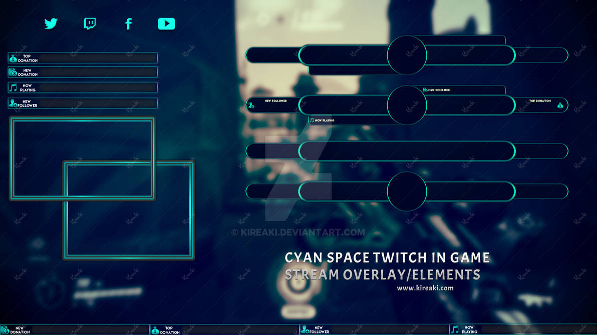 Twitch scenes Stream Elements in game overlay by Kireaki on DeviantArt