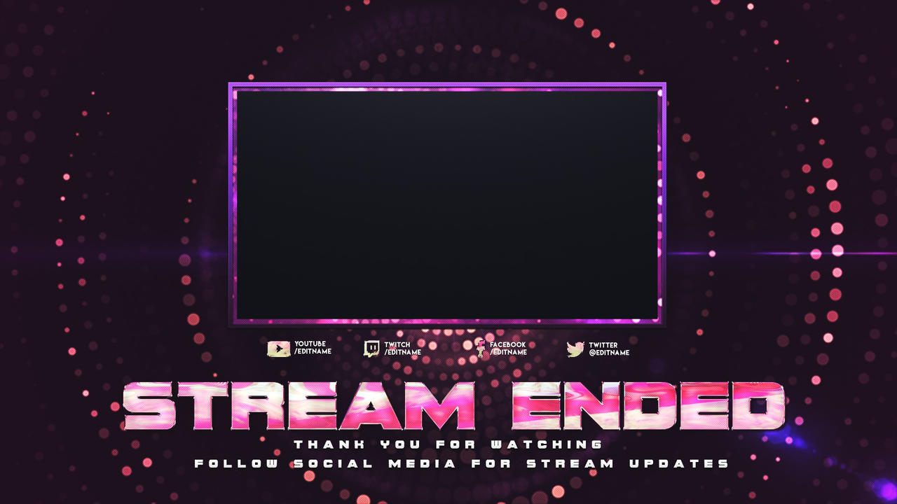 Stream End Capture Stream Ended Twitch Stream Pack by Kireaki on DeviantArt