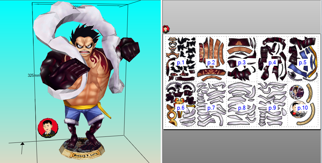 Chibi Monkey D Luffy Gear 2