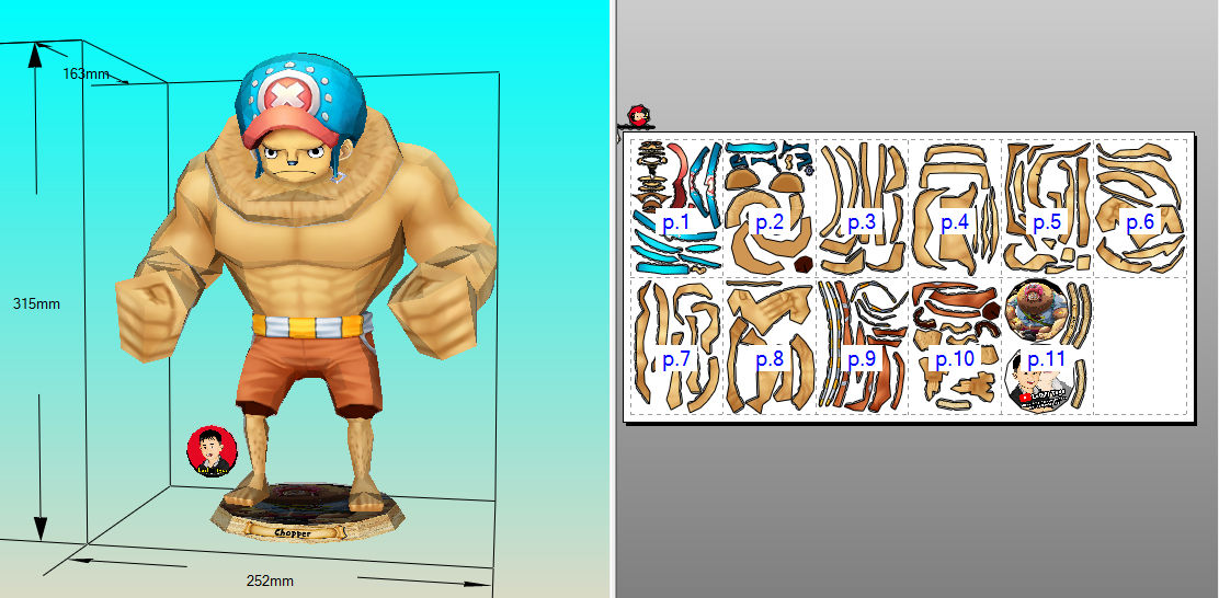 Chopper Time Skip Papercraft One Piece by roni2402 on DeviantArt