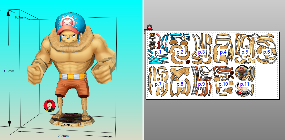 Chopper Time Skip Papercraft One Piece by roni2402 on DeviantArt