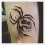 Spider skull tattoo