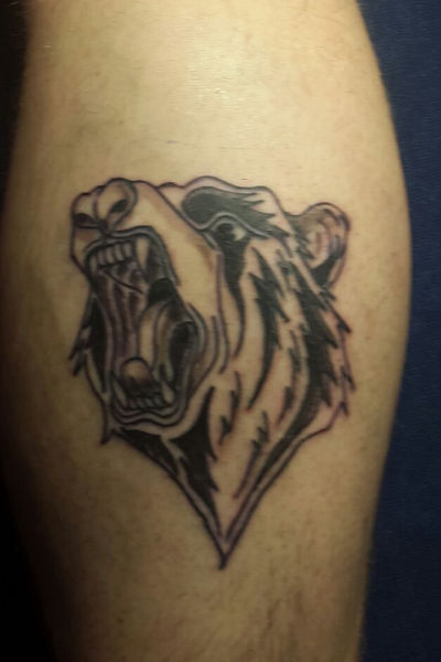 Bear tattoo. 