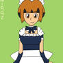 Natane in a maid suit colour