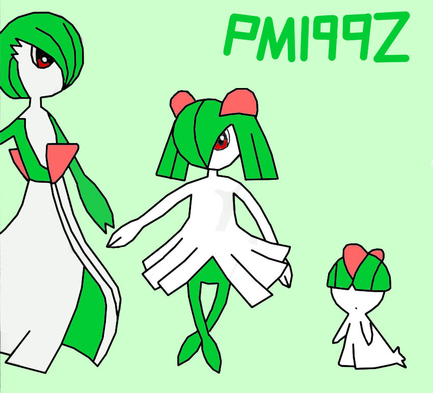 Ralts Evolution Colour Version by PipoMadness1992 on DeviantArt