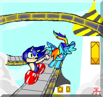 The Showdown At Equestria Rush Zone- Sonic Vs RD