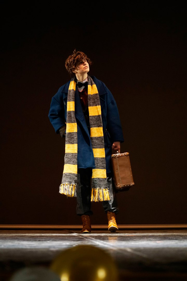 Newt Scamander on stage.