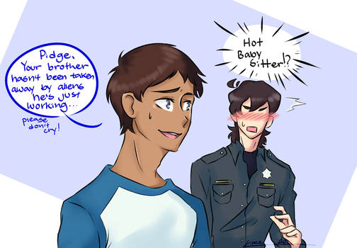 Voltron Klance : Babysitter/Policeman Au