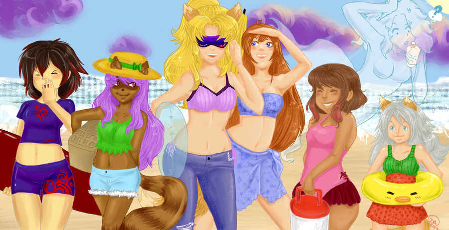 PetSymph Ladies at the beach