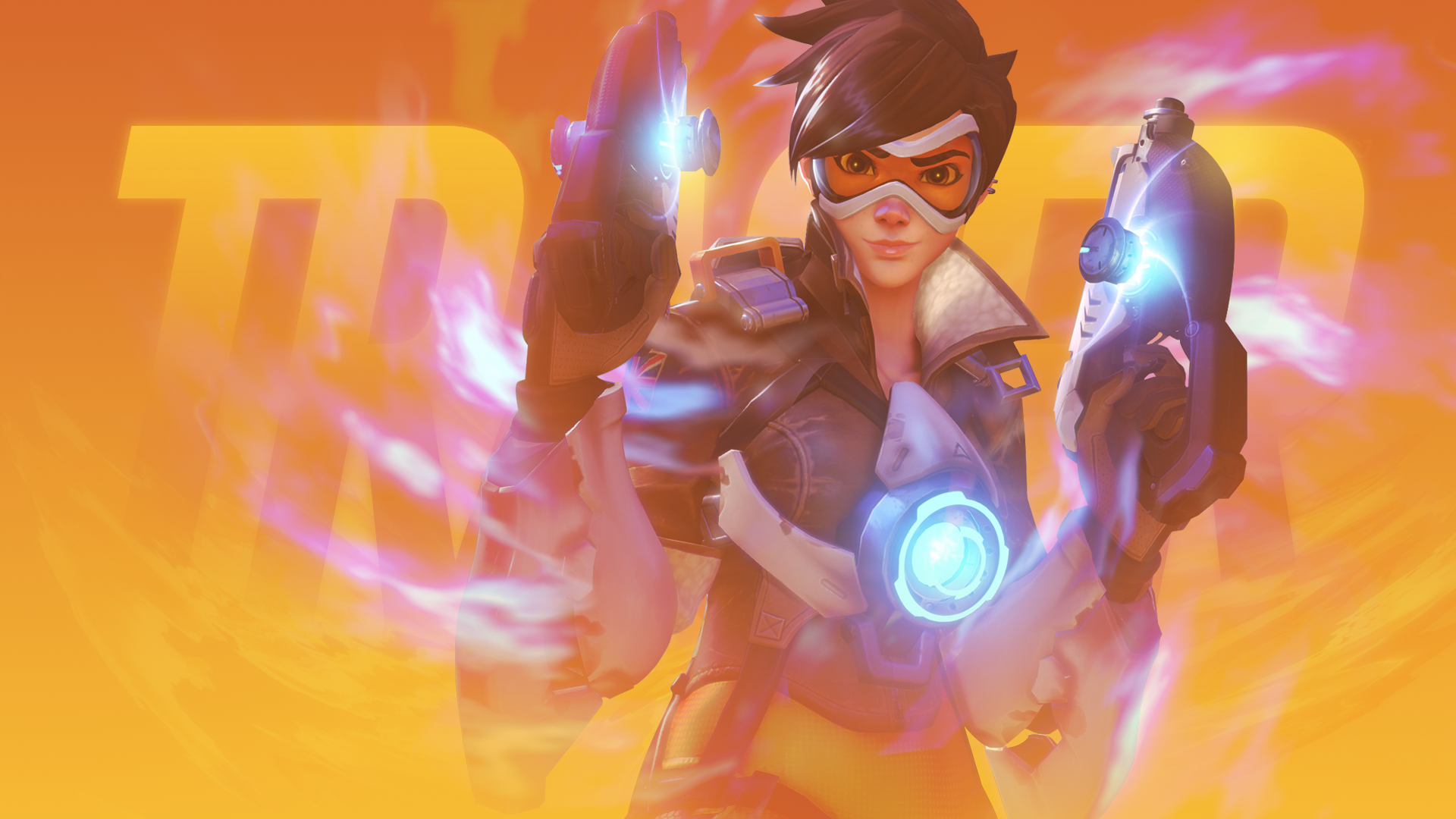 Overwatch - Tracer Wallpaper by MikoyaNx on DeviantArt