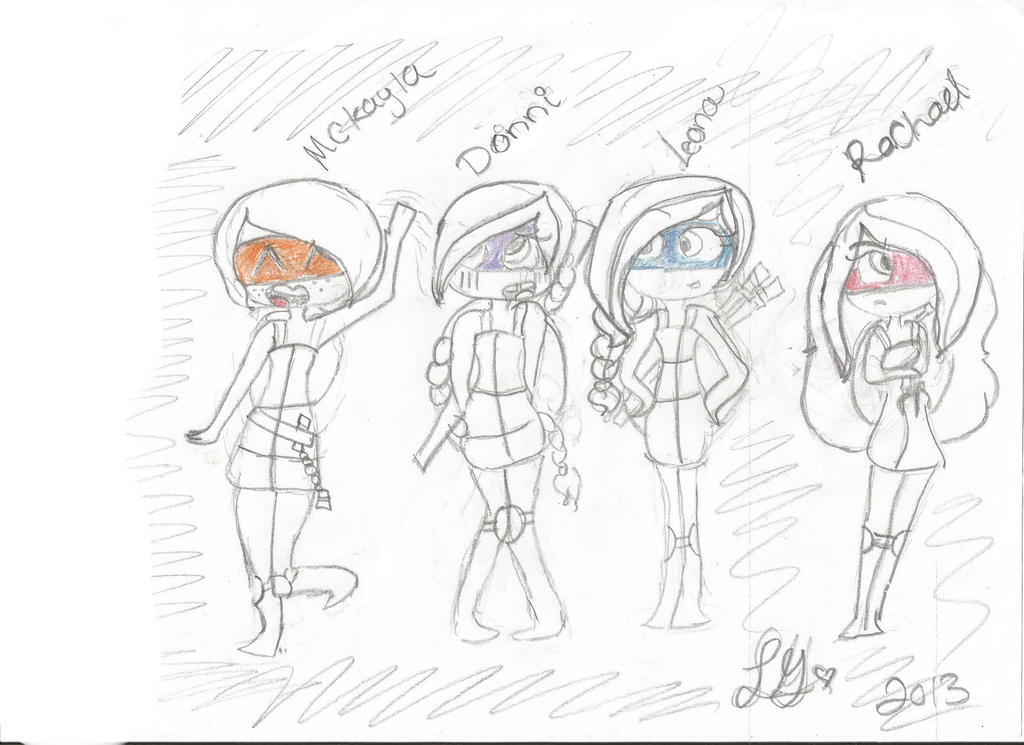 My TMNT Gender Bent Version by kelly123err